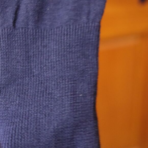 Halogen Blue Sequin Y2K Striped Long Sleeve Top LG - Picture 3 of 12